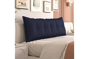 Daneey Large Headboard Pillow Queen Soft Daybed Pillows Bolster for Bed Back Pillow for Sitting in Bed Long Pillow for Bed Reading Pillow Adult Couch Sofa Backrest, Removable Cover