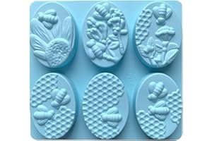 Soap Molds Flower Silicone Mold Silicone Molds Soap Mold Soap Molds for Soaps Making for Shampoo Bars Handmade Soaps Cake Blu