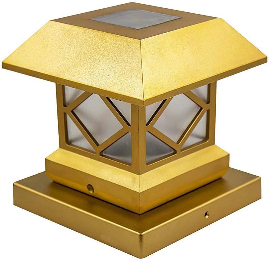 Solar Post Cap Lights Outdoor Waterproof LED Fence Post Solar Lights