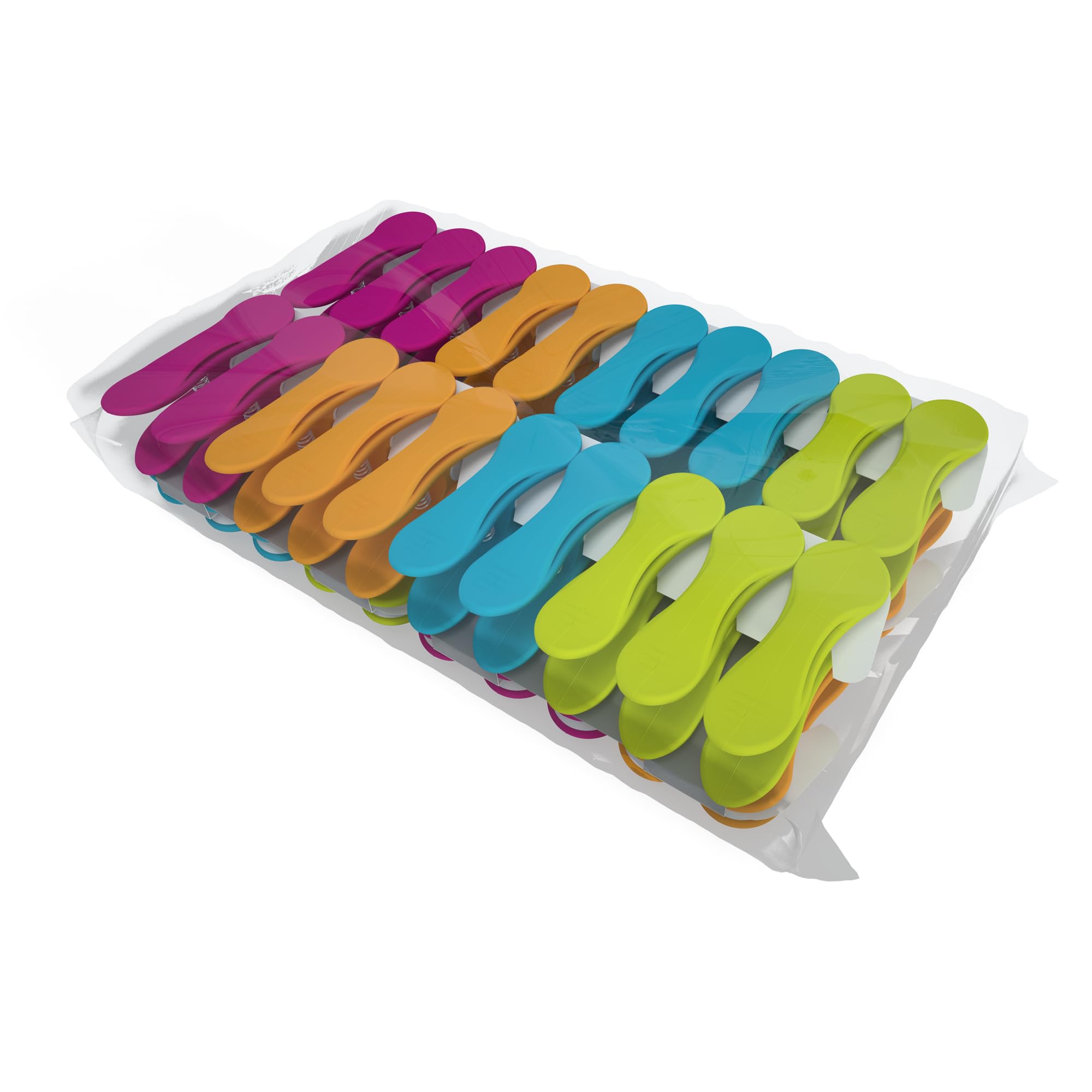 PLASTIC CLOTHES PEGS – 16 Pieces – Super Strong with Soft-Grip – 70 mm – Prevents Creases on the Laundry – Storm Resistant - HIGHEST EUROPEAN QUALITY – LaundrySpecialist