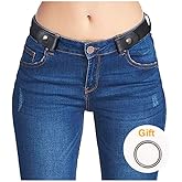 SUOSDEY No Buckle Elastic Stretch Belts for Men and Women, Comfortable Invisible Belts for Jeans Pants