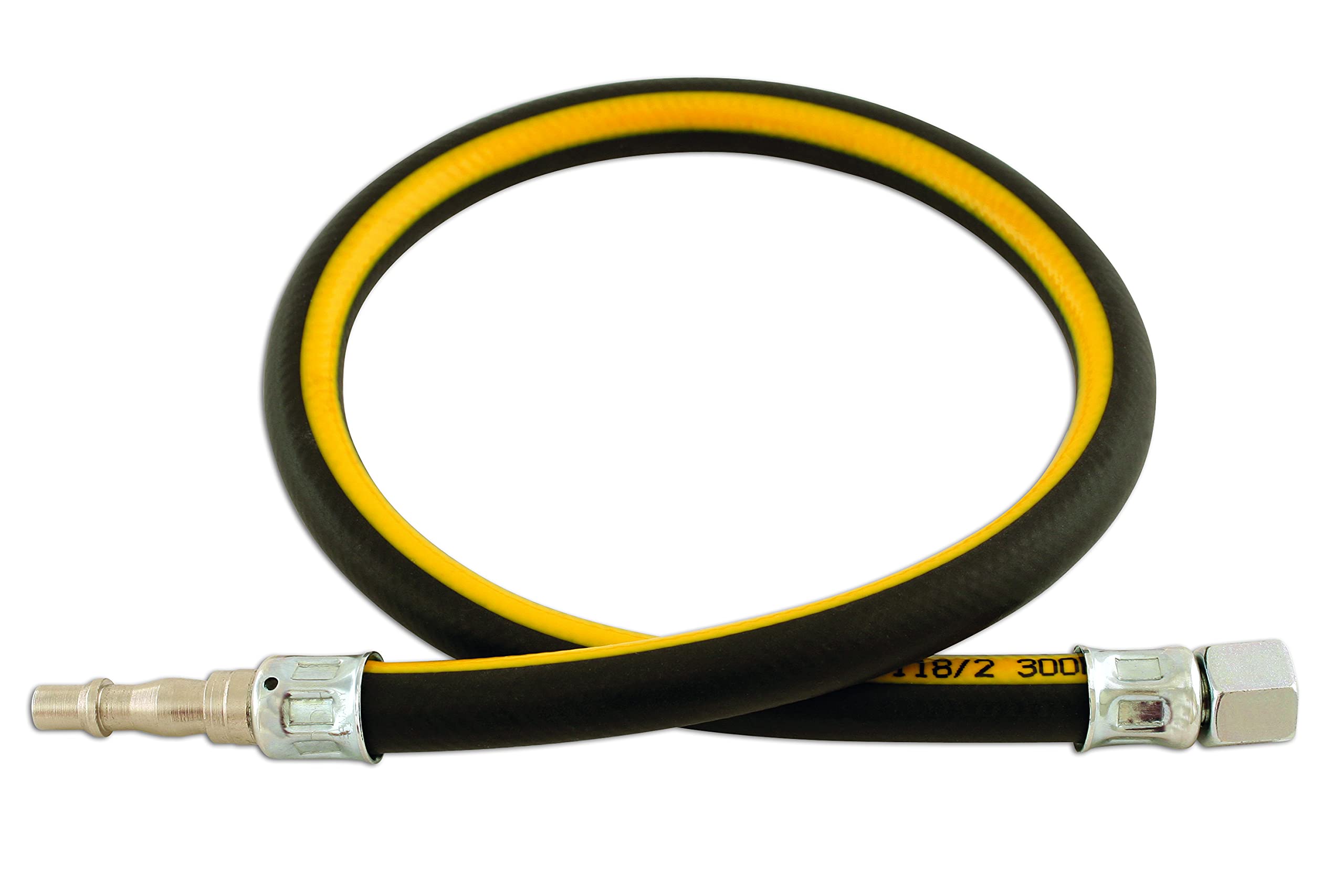 Connect 33043 1/2in. ID Air Line Whip Hose C/w Fittings 0.6m