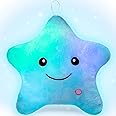Subao Sensory Toys for Kids with Autism, 14" Twinkle Star Plush Toddler Pillow Light Up Toy, Autism Sensory Products, Toddler Travel Soft Toys, Birthday Xmas Easter Gifts for Boys Age 3-9 Blue