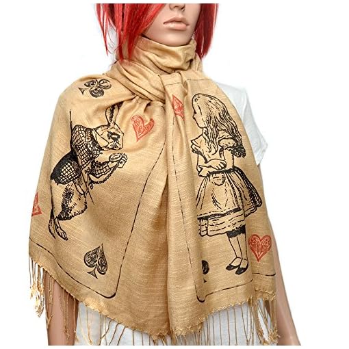 Alice in wonderland scarf/shawl