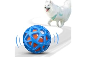 seagi Interactive Dog Toys – Durable Automatic Bouncing & Vibrating Interactive Dog Ball for Smart Play, Motion-Activated Moving Dog Toy for Small/Medium/Large Dogs,USB Rechargeable (Orange)