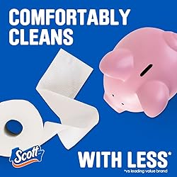 Scott ComfortPlus Toilet Paper, 12 Double