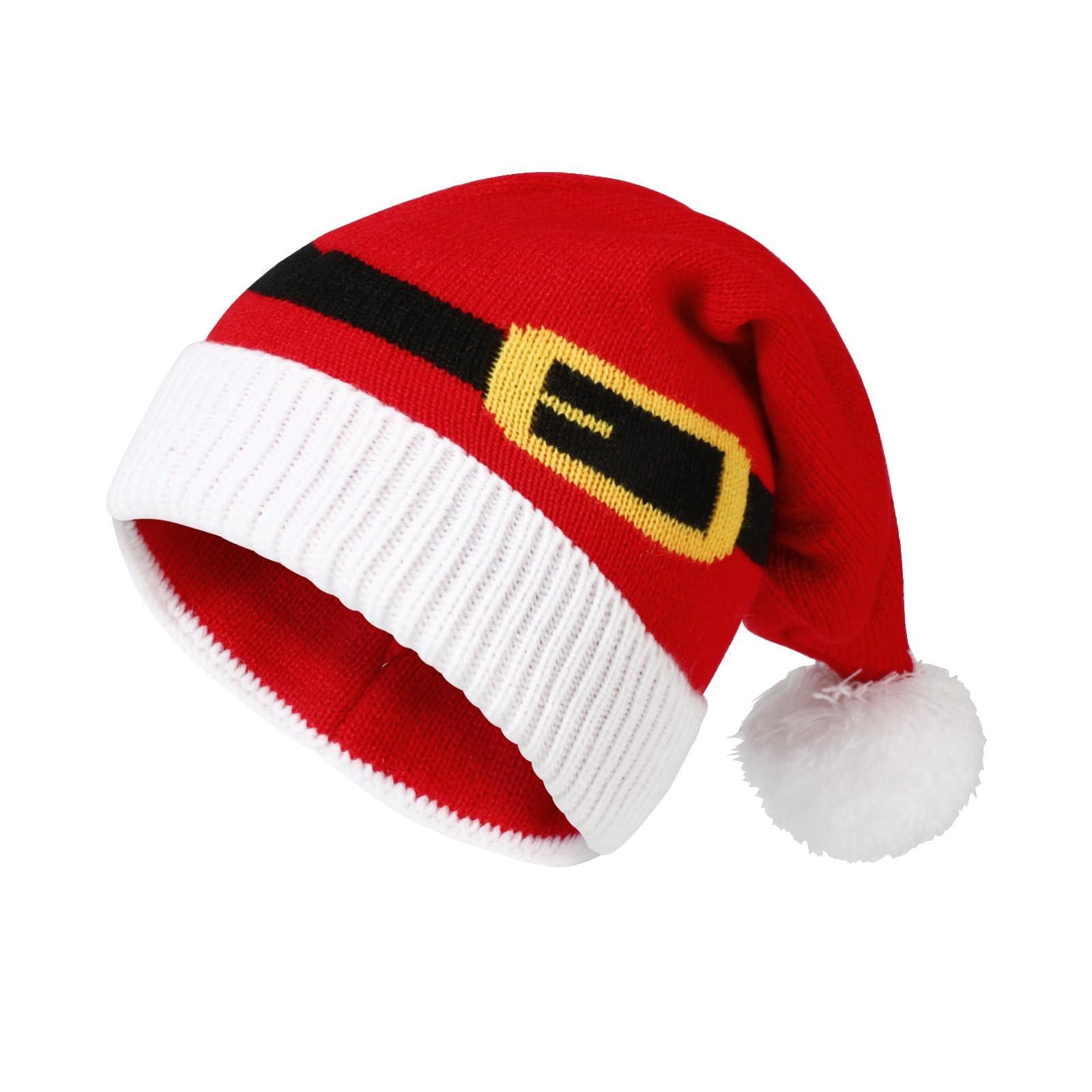 TAGVO Christmas Santa Hat for Kids and Adults - Party Costume Fancy Dress Fun Hats for Xmas Celebrations