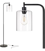 BoostArea Standing Lamp with Glass Shade, Modern Industrial Floor