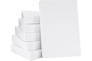 SUNCOLOR 6 Pack 14" Large White Gift Boxes With Lids For Clothes Presents