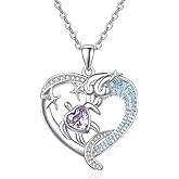 Lmoneta Turtle Necklace Starfish Sea Turtle Pendant Necklace Beach Jewelry Birthday Christmas Gifts for Women Wife Mom Grandma Friend