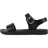 Soda PLENTY ~ Women's Strappy Ankle Wrap Buckle Fashion Flat Sandals