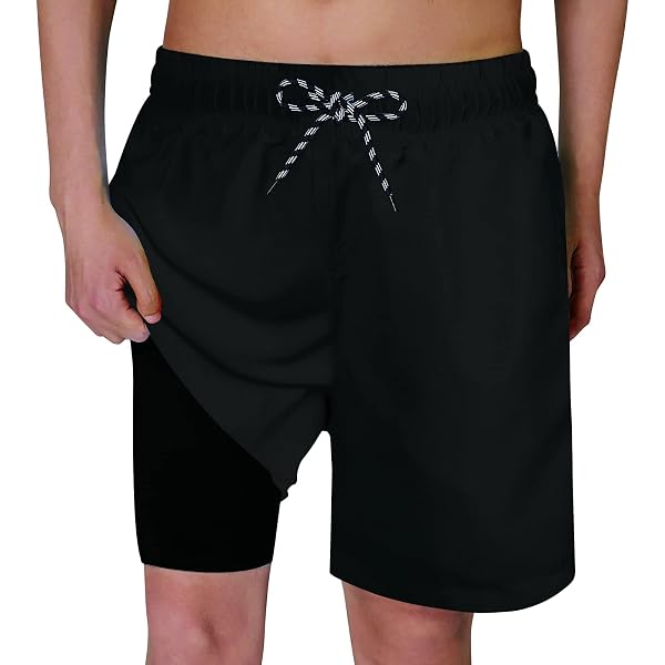 Short De Bain Garçon - Séchage Rapide, Doublure Compression - 3 à 16 Ans - Plage, Piscine