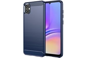 Aikcks for Samsung Galaxy A05 Phone case, Shockproof, Scratch Resistant Carbon Fiber Jacket, Soft TPU,for Galaxy A05 case (Blue)