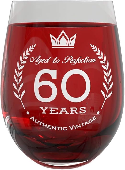 Amazon Com 60th Birthday Wine Glass Party Decorations For