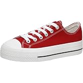 CUSHIONAIRE Women's Vince Low top Canvas Sneaker +Memory Foam