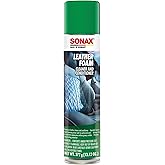 SONAX Leather Foam 289300 | 2 in 1 Aerosol Leather Cleaner and Conditioner | Safe to Use on Perforated Air Conditioned/Heated Seats | UV Protection Prevents UV Damage | 13.02 oz