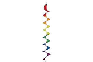 In The Breeze 4253 Rainbow, 84-Inch Curlie Wind Spinner, 84 Inch