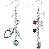 OKEYCH Game Anime Inspired Gift J Fan Earrings Gamer Fandom Jewelry Cosplay Merch