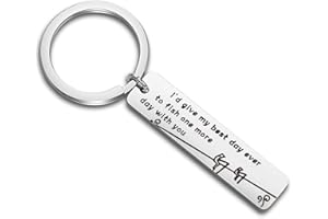 MYOSPARK Dad Memorial Keychain Loss Of Father Jewelry In Memory Of Dad Keychain Sympathy Gift Fishing Gift