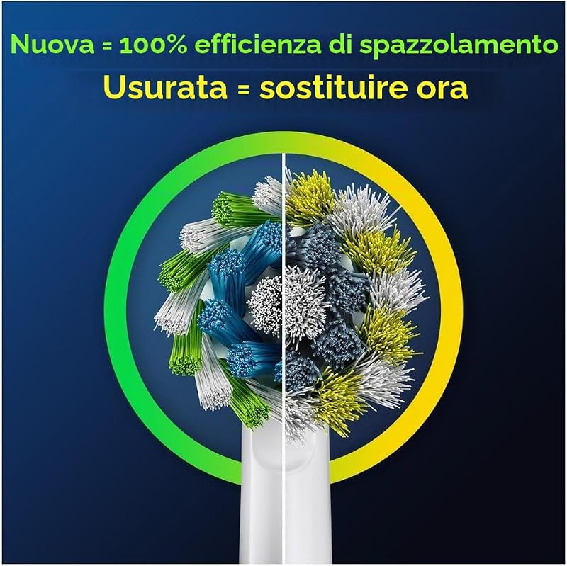 Pro Cross Action Spazzole per Spazzolino Elettrico, Confezione da 8 Unità