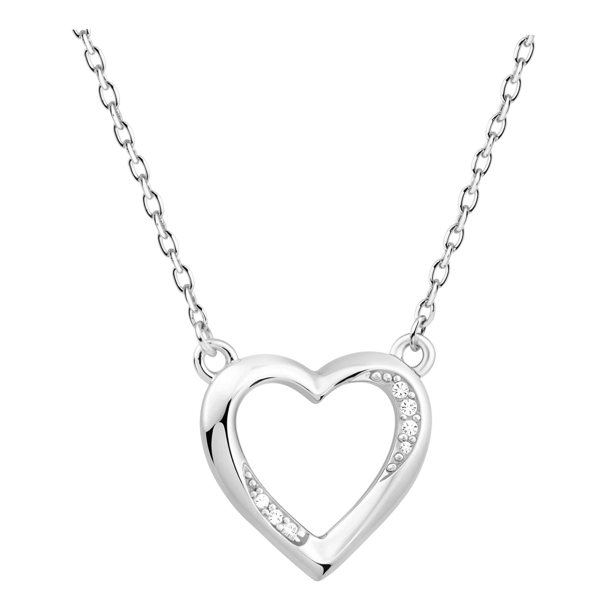 Sofia Milani - Women's Necklace 925 Silver - With Zirconia Stone - Heart Pendant - 50307