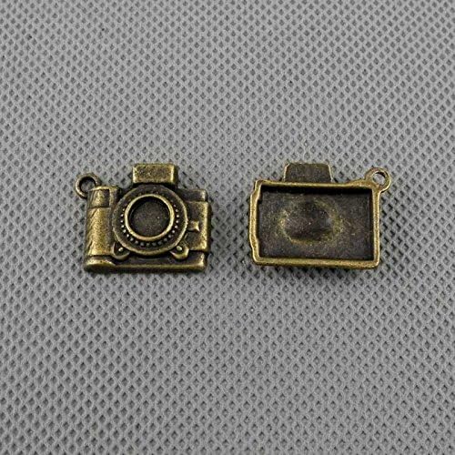 150 PCS Jewelry Making Charms Findings Supply Supplies Crafting Lots Bulk Wholesale Antique Bronze Tone Plated 98092 Camera