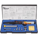 POWER PROBE Butane Soldering Kit (PPSK) [Automotive Diagnostic Car Test Tool, Easy Start Electronic Ignition, Adjustable Flame, with Multiple Tips, Black