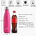 Double Wall Vacuum Insulated Stainless Steel Water Bottle, 17oz/34oz Sports Cola Shape Portable Water Bottle Leak/Sweat Proof Keeps Your Drink Hot & Cold
