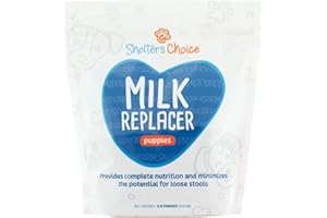 REVIVAL ANIMAL HEALTH Shelter's Choice Puppy Milk Replacer, Milk for Abandoned Puppies or Puppies Born in Shelters, Provides Complete Nutrition, Supports Healthy GI Tract, and is Easy to Mix, 1 lb