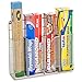 EZOWare Wall and Cabinet Door Mount Kitchen Wrap Organizer Rack Holder for Organizing Food Storage Bags, Aluminum Foil, Plastic Wrap, Wax Paper, Metal Silver