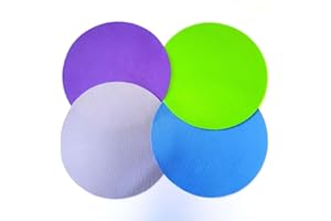 Deofun 4pcs Rubber Jar Opener Bottle Gripper Non Slip Pad Multi-function Can Opener for Seniors with Arthritis Weak Hands (Circle Two)