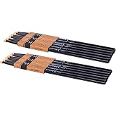 VAISOENY 5A Drumsticks, 6 Pairs Lacquered Maple Wood Drum Sticks (Black) | Lacquer-Finished Drumsticks not Only Enhance Durability but Also Make Your Daily Practice and Performances More Enjoyable