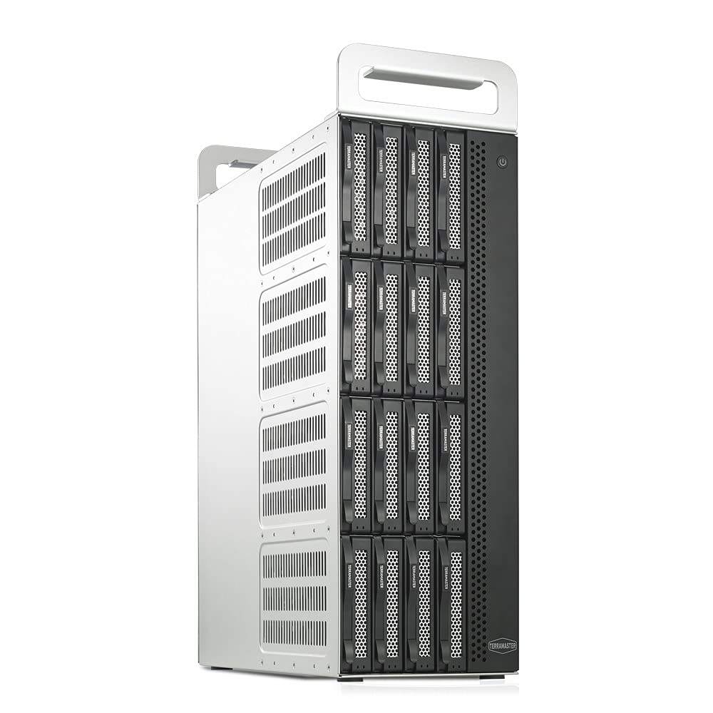 TERRAMASTER D16 Thunderbolt 3 (D16-331) Compact Tower RAID Enclosure - RAID 0/1/5/6/10/50 External Hard Drive Storage