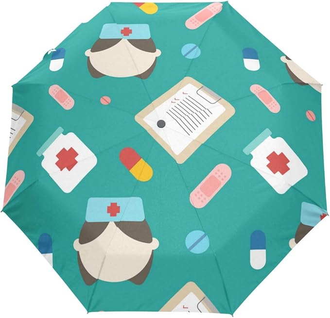 MONTOJ Gallipot Nurse Medicine Three fold Sun&Rain Travel