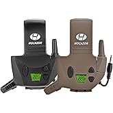 Hocazor 2 Pack W01 Walkie Talkies Compatible with Walker's Razor Slim Electronic Ear Muffs, Outdoors Hunting Shooting Construction Sites Work Shop, Black and Brown