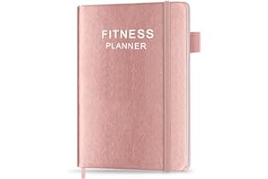 GETVOW Fitnessplaner,Workout-Planer für Frau und Mann, Fitness-Planer für Damen & Herren,Täglicher Gesundheits- & Wellness-Tracker, Rose