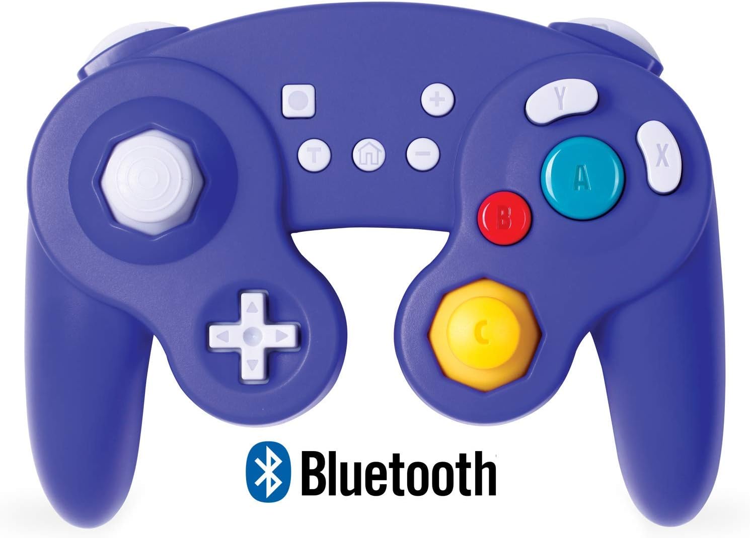 Exlene Wireless Gamecube Controller Switch, Compatible with Nintendo Switch and PC, Rechargeable, Motion Controls, Rumble, Turbo (Bluetooth Version)