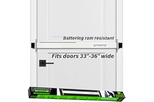 Door Security Bar-by Doorricade-Secure The Entire Width of Your Inward Opening Front Door-Safe Room. Fits Doors 33"-36" Wide.