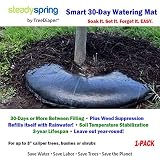 Smart Tree Watering Mat - Auto Refills With Rain and Slow Releases As Plant Needs - New Water Absorption Slow Release Technology Prevents Over and Under Watering - Large Tree Diaper 36" Ring For Trees