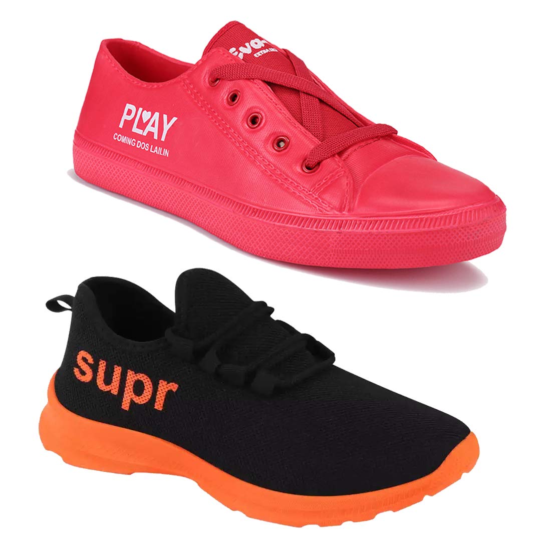 Buy Swag Men Casual Running Sports Shoes 5033+317 Orange) at