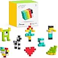 PIXIO-100 - Tiny Magnetic Blocks Building Toy in The Pixel Art Style with Free App - 5/16" Plastic Cubes with 6 Magnets Inside - Open Ended Toy - Creativity Toy for Ages 6+