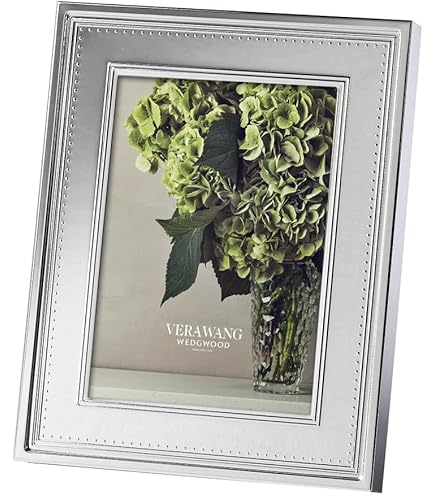 VERA WANG  フォトフレーム イエロー•シルバー Amazon.com - Vera Wang for Wedgwood Vera Infinity Frame 5X7