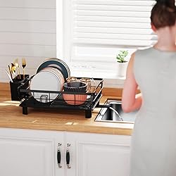 GSlife Dish Drying Rack with Drainboard