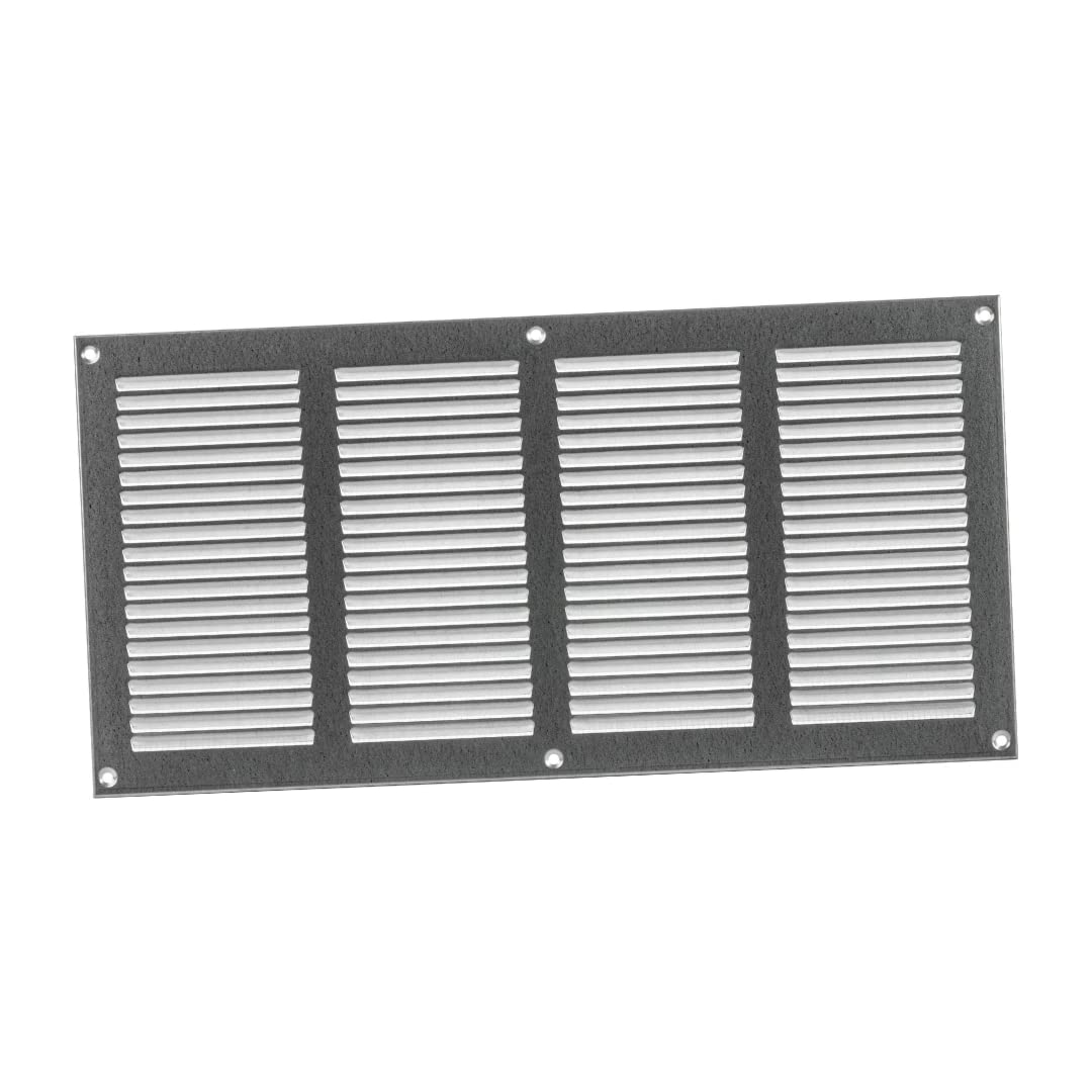 400x200mm / 16x8" inch Galvanised Metal Air Vent Grille Cover with Insect Mesh - Ventilation Cover