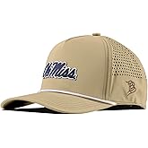 Branded Bills Officially Licensed x Mississippi Old Miss Rebels Desert 5-Panel Ole Miss Navy Script PVC