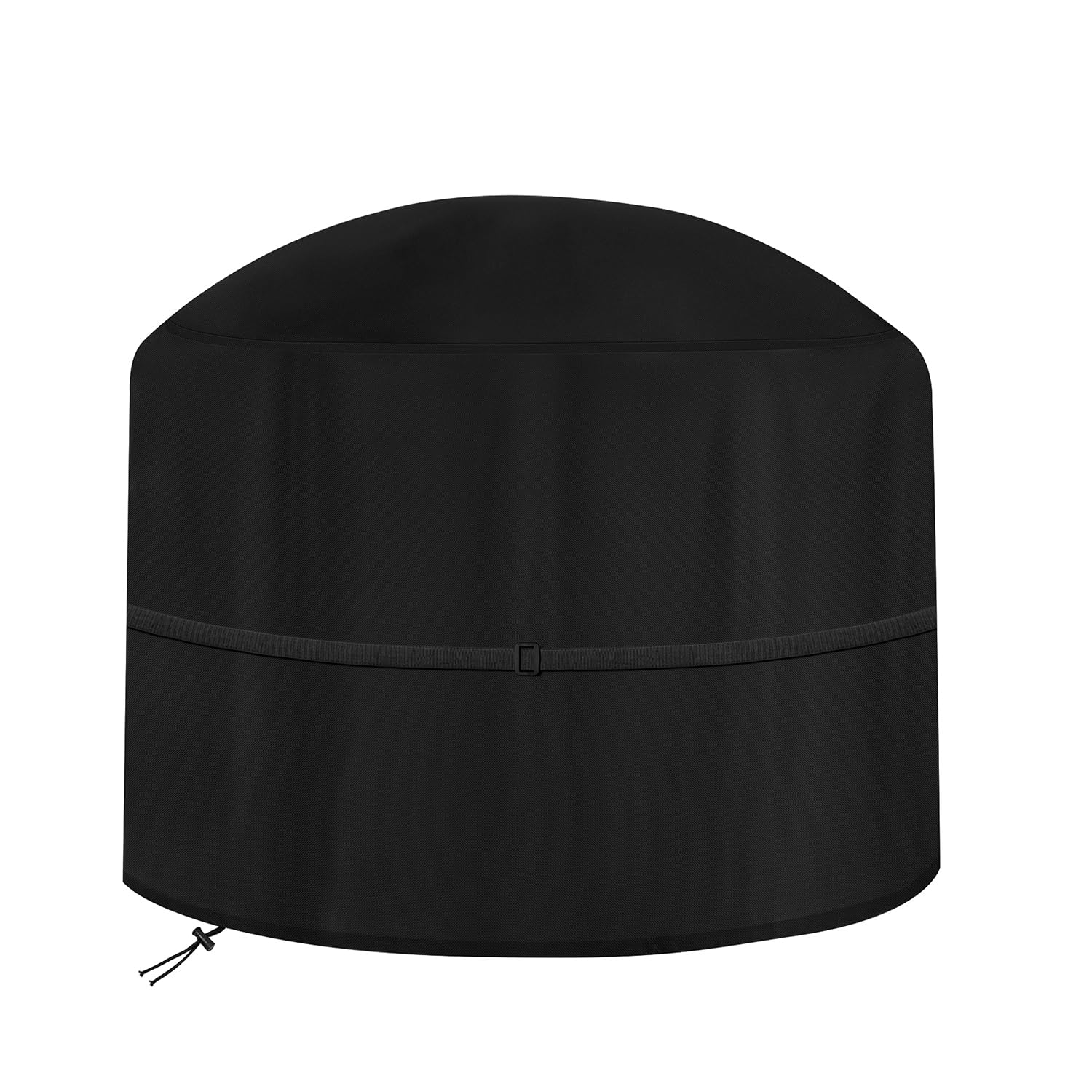 Dokon Large Fire Pit Covers Waterproof Firepit Cover Windproof Anti-UV Heavy Duty Oxford Fabric Outdoor Fire Bowl Cover, Garden Patio Heater Covers, Round (Ø80x50cm) - Black