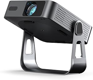 Smart Beamer Offizielle App Mini Projektor 4K mit Autofokus ＆ Trapezkorrektur, VOPLLS 700ANSI 1080P Full HD WiFi6 Bluetooth Beamer Klein Heimkino/Outdoor Projector für Handy (Schwarz)