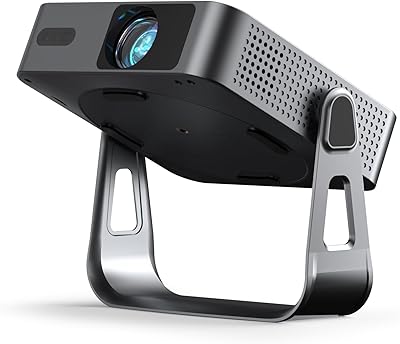 Smart Beamer Offizielle App Mini Projektor 4K mit Autofokus ＆ Trapezkorrektur, VOPLLS 700ANSI 1080P Full HD WiFi6 Bluetooth Beamer Klein Heimkino/Outdoor Projector für Handy (Schwarz)