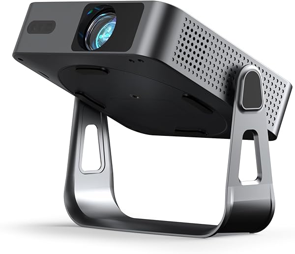 Smart Beamer Offizielle App Mini Projektor 4K mit Autofokus ＆ Trapezkorrektur, VOPLLS 700ANSI 1080P Full HD WiFi6 Bluetooth Beamer Klein Heimkino/Outdoor Projector für Handy (Schwarz)