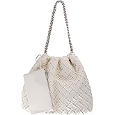 RHEBER Woven Tote Bag for Women Large Summer Beach Hobo Handbags Handmade Top-handle Shoulder Bag with Purse